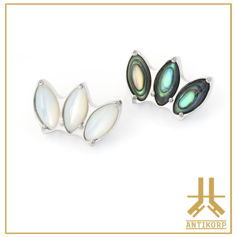 Embout Titane F136 Marquise Nacre